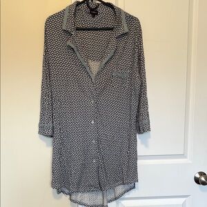 Cosabella Geometric Navy and White Top